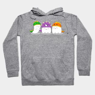 happy halloween friendship, happy cute ghosts Hoodie